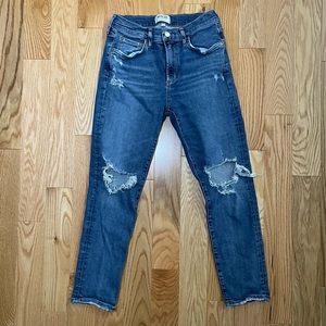 AGOLDE Riley Ripped Jeans - Size 28